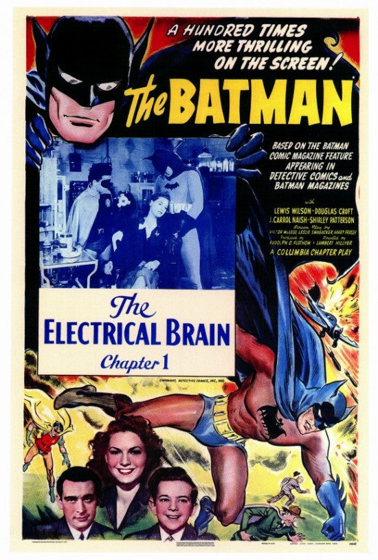 Batman Movie Poster Print (27x40) - Iconic Superhero Artwork