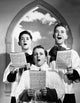 Three Choir Boys Singing in a Church Fine Art Print - Item # VARSAL25543215
