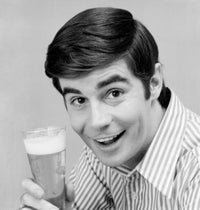 Portrait of a Young Man Holding a Glass of Beer Fine Art Print