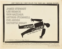 Anatomy Of A Murder 1959 Movie Poster Masterprint by Everett Collection