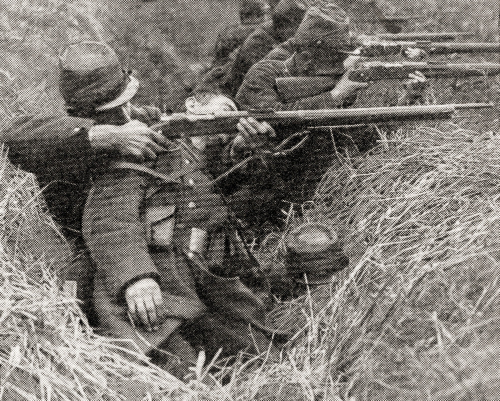 French Soldiers in the Trenches - WWI Fine Art Print by Hilary Jane Morgan