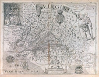 Virginia Map Fine Art Print - Custom Sizes Available