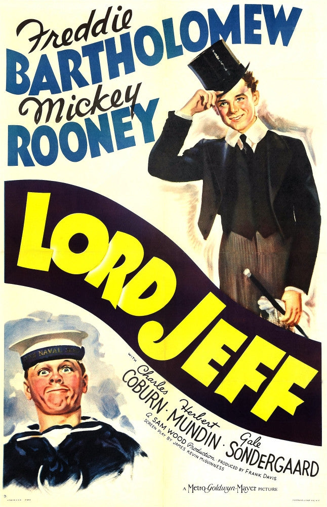 Lord Jeff Movie Poster Art Print Featuring Mickey Rooney & Freddie Bartholomew