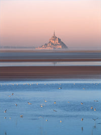 Distant View of Mont Saint-Michel Fine Art Print by Panoramic Images