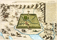 Map of the Garden of Eden, 1675 Fine Art Print by Science Source