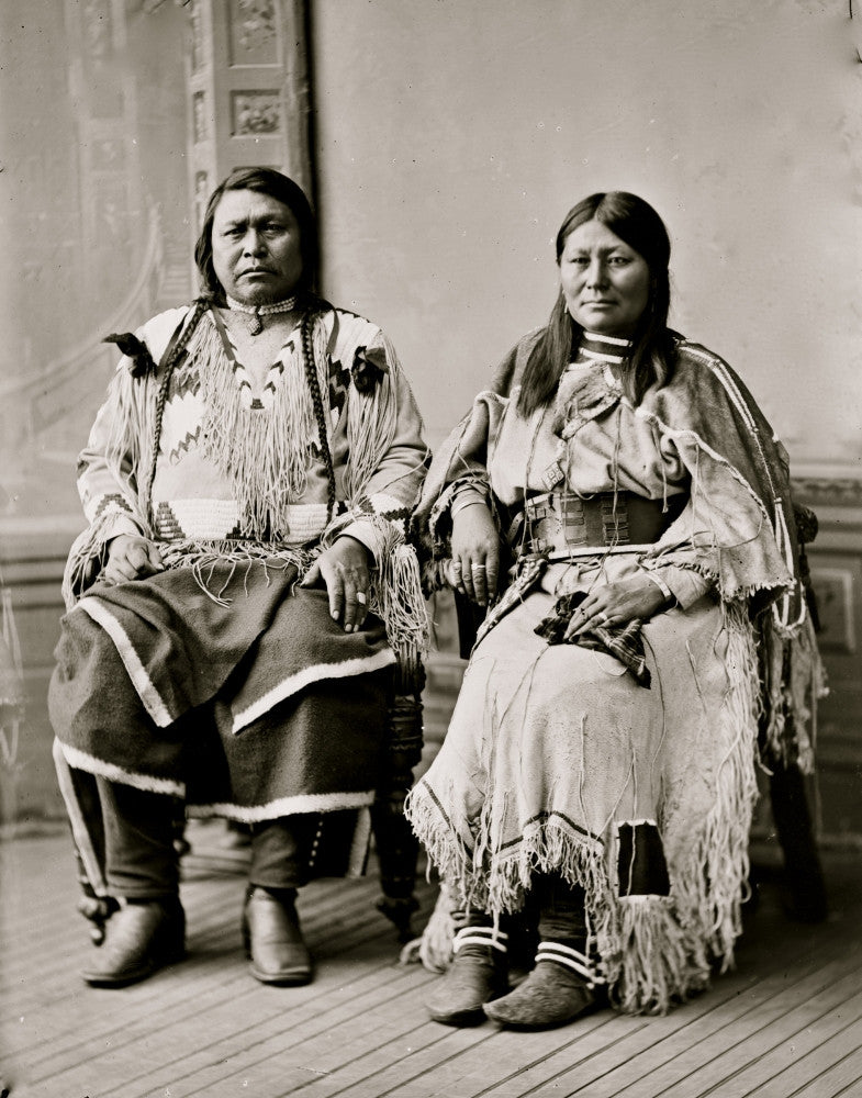 Indian Group: Chief Ouray & Chipeta Fine Art Print