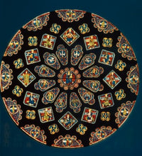 Glorification of the Virgin North Rose Stained Glass Window Poster Print