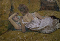 Two Friends Fine Art Print by Henri de Toulouse-Lautrec