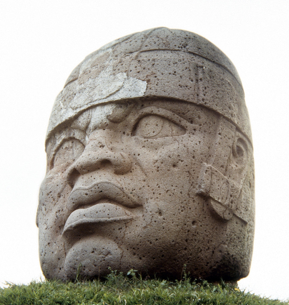 Olmec Head Colossal Fine Art Print - Ancient Mexican Culture
