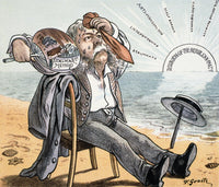 Chester A. Arthur Political Cartoon Print - Vintage Artwork