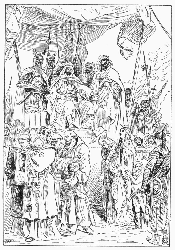 Saladin Showing Mercy to Christians of Jerusalem - Fine Art Print