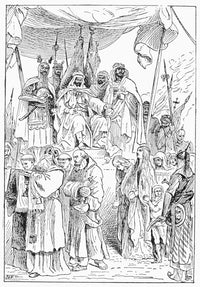 Saladin Showing Mercy to Christians of Jerusalem - Fine Art Print