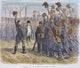 Napoleon I Saluted by Soldiers - Wood Engraving Print