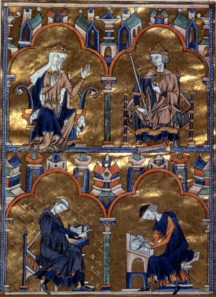 Louis IX Manuscript Illumination Fine Art Print by Granger Collection