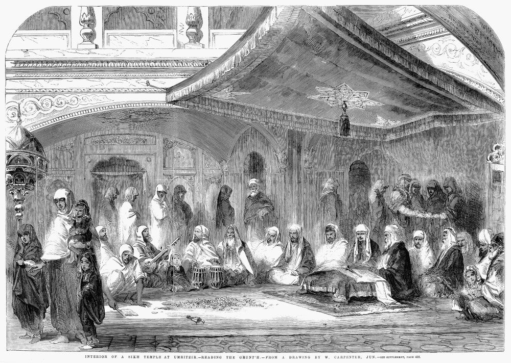 Sikh Temple in Amritsar Fine Art Print (1858) by Granger Collection