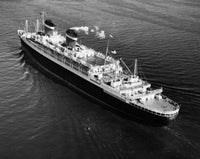 SS America Cruise Ship Fine Art Print - High Angle View