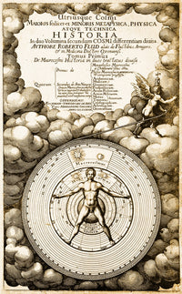 Robert Fludd's Book on Metaphysics (1617) Fine Art Print by Science Source