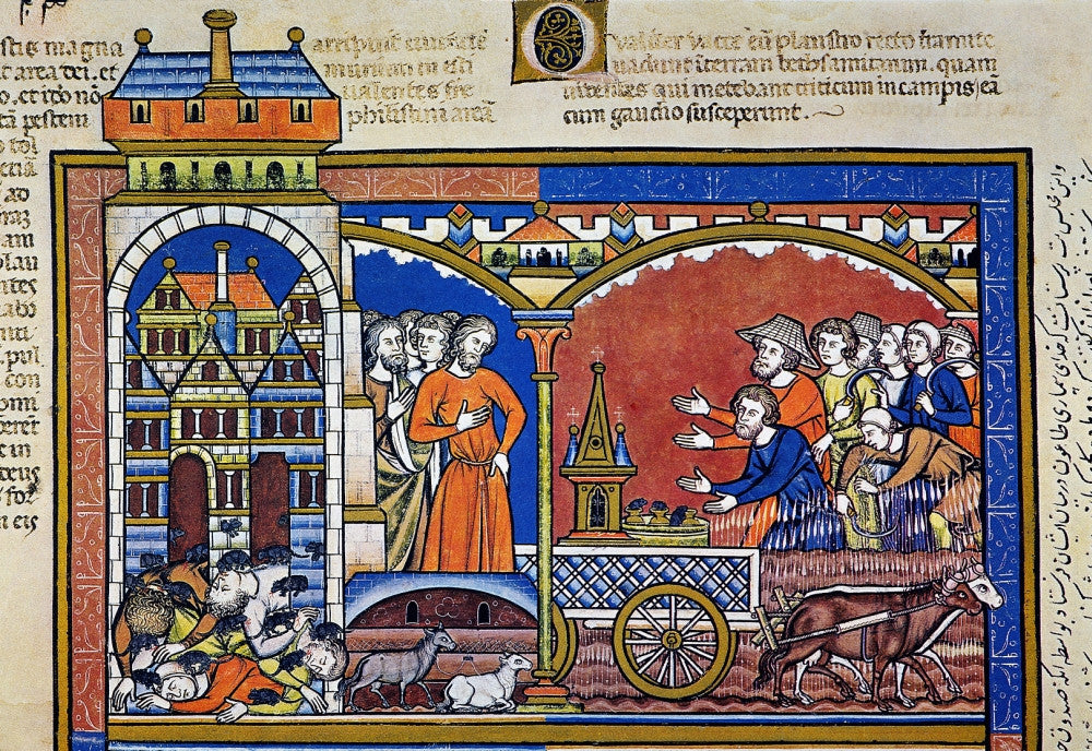 Ark of the Covenant Manuscript Illumination Fine Art Print (C1250 A.D.)