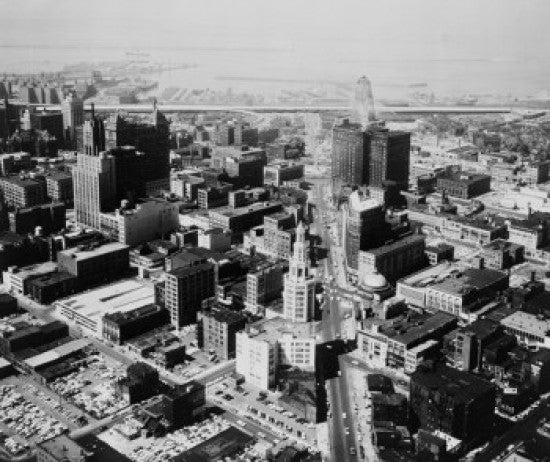 Buffalo Aerial View Fine Art Print - USA New York