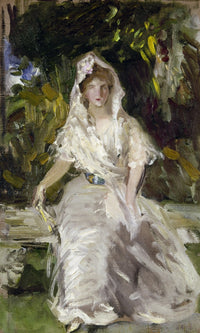 Victoria Eugenie of Battenberg Fine Art Print by Joaquin Sorolla