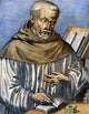 St. Bernard of Clairvaux Fine Art Print - Line Engraving, 1584
