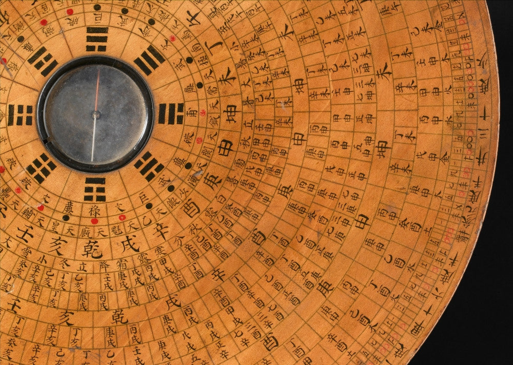 Chinese Geomantic Compass and Perpetual Calendar Fine Art Print by Science Source