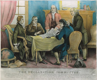 Declaration of Independence Committee Lithograph Print by Currier & Ives