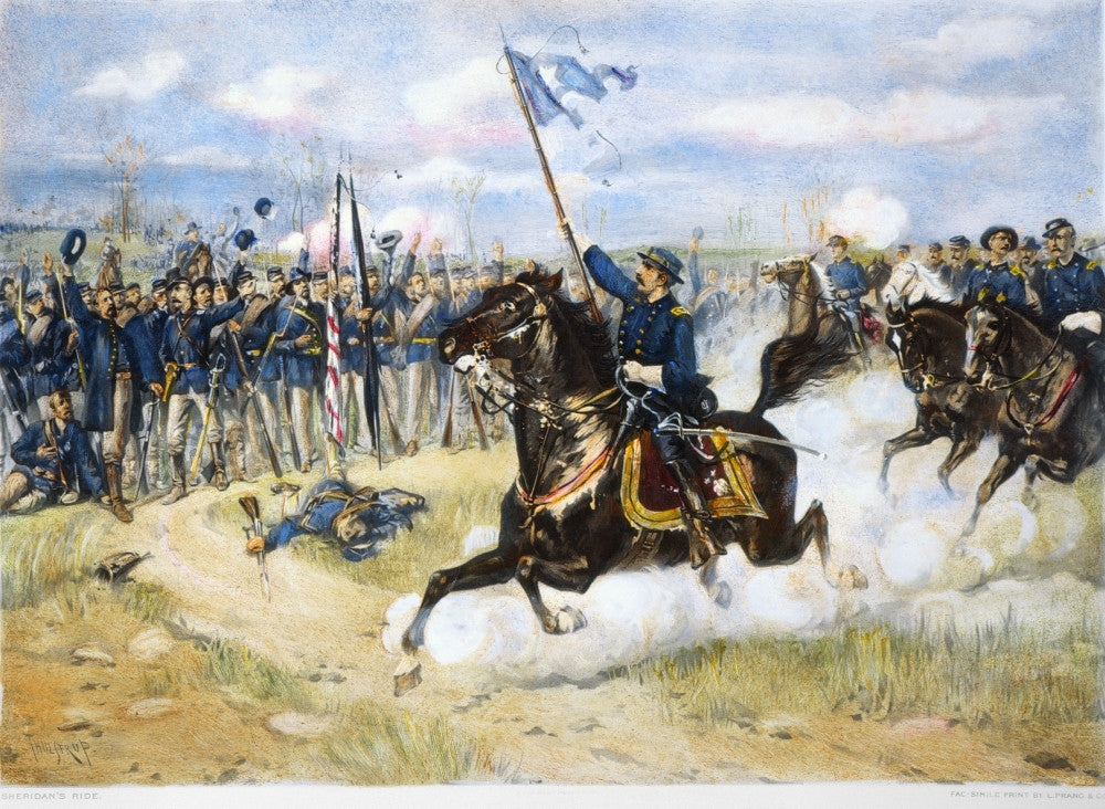 Sheridan's Ride Fine Art Print - Historic Lithograph from 1864