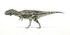 Majungasaurus Dinosaur Fine Art Print on White Background