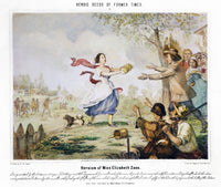 Elizabeth 'Betty' Zane Passing Through Hostile Lines - Lithograph Print
