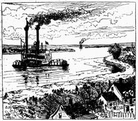 Twain: Mississippi 1883 Fine Art Print - Life on the Mississippi