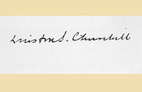 Winston S. Churchill Signature Fine Art Print - 1915 Edition