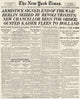 World War I Armistice Front Page Fine Art Print by Granger Collection