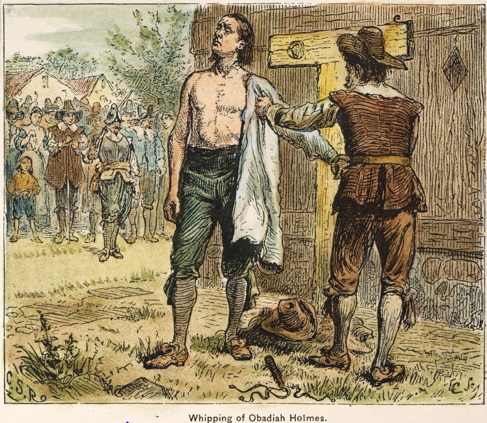 Puritans: Punishment, 1651 - Wood Engraving Print