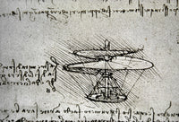 Leonardo Da Vinci Flying Machine Design Fine Art Print by Granger Collection