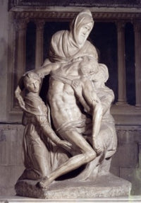 The Pieta Fine Art Print by Michelangelo Buonarroti - Marble Sculpture