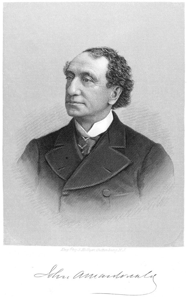 John Alexander Macdonald Steel Engraving Print by Samuel Hollyer