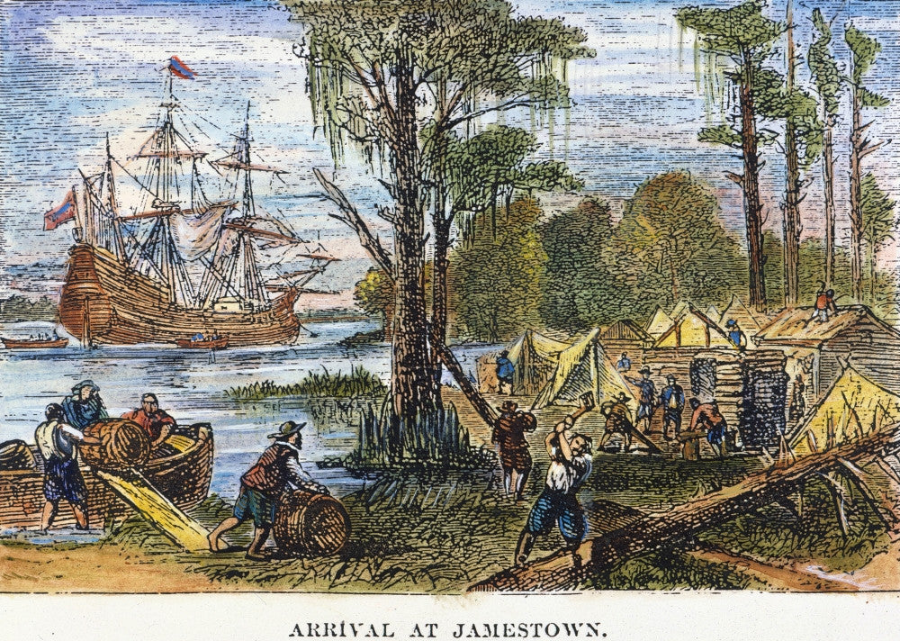 Jamestown Arrival 1607 Fine Art Print by Granger Collection