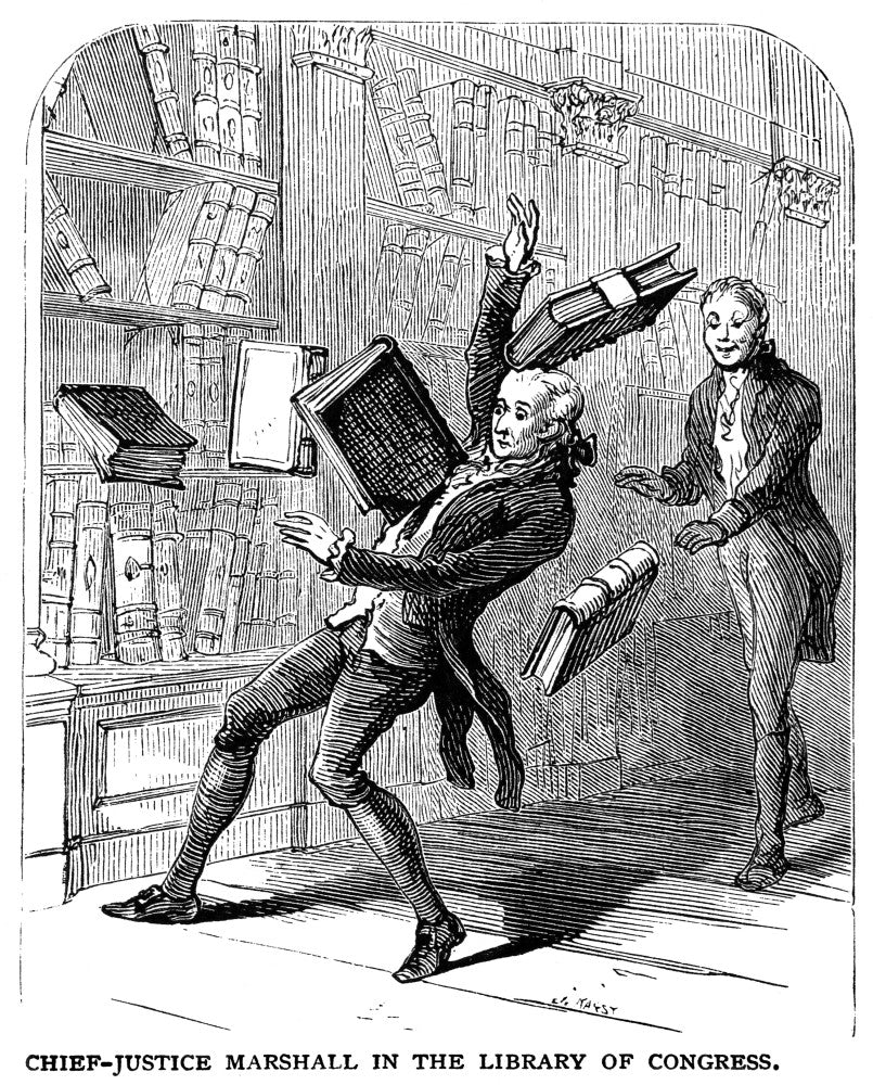 John Marshall Chief Justice Wood Engraving Print | Posterazzi