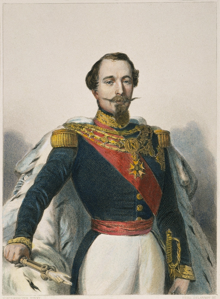 Napoleon III Steel Engraving Fine Art Print by Ferdinand Delanoy