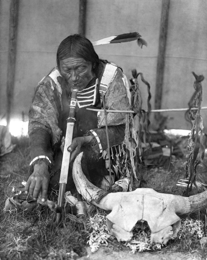 Sioux Medicine Man Fine Art Print by Edward S. Curtis