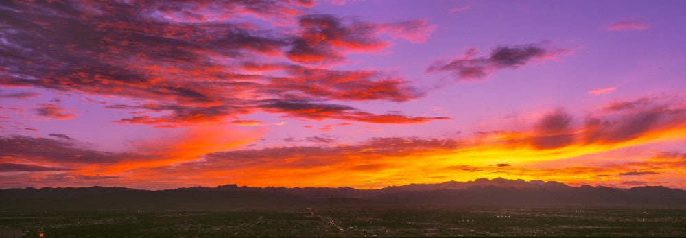 Scenic Sunset Over Las Vegas Fine Art Print by Panoramic Images
