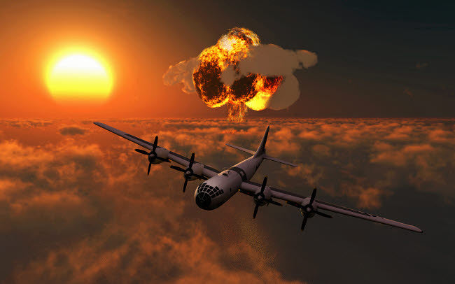 The Enola Gay B-29 Superfortress Hiroshima Poster Print by Mark Stevenson
