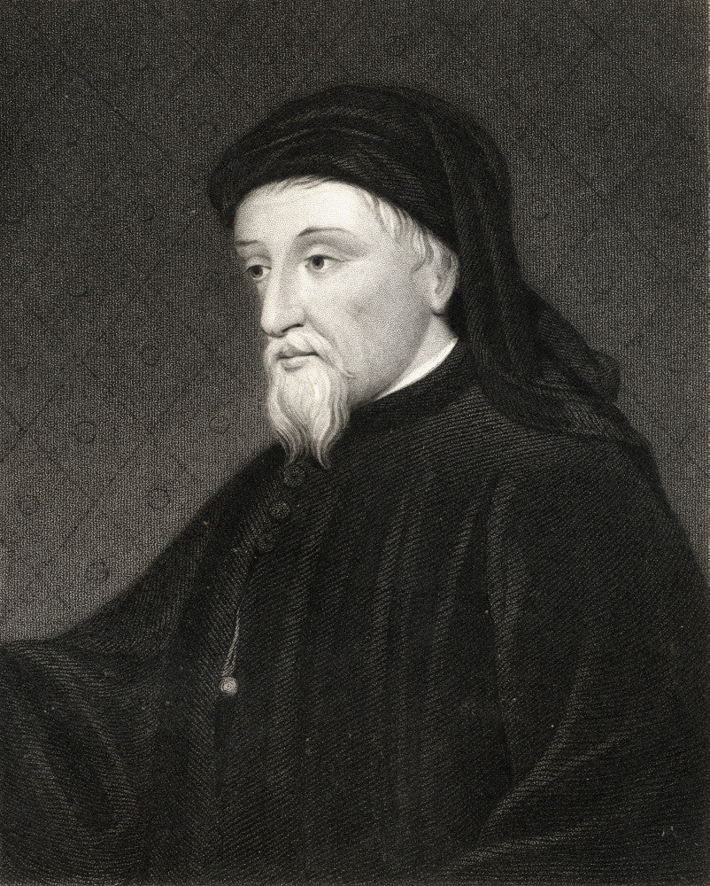 Geoffrey Chaucer Portrait Fine Art Print from Gallery of Portraits