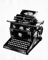 Close-Up Typewriter Fine Art Print - Vintage Aesthetic