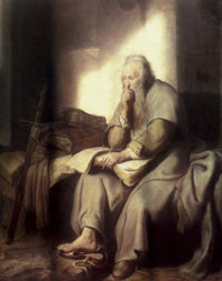 Saint Paul in Prison Fine Art Print by Rembrandt Harmensz van Rijn