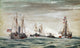 Civil War Naval Battle Fine Art Print by S.M. Yates