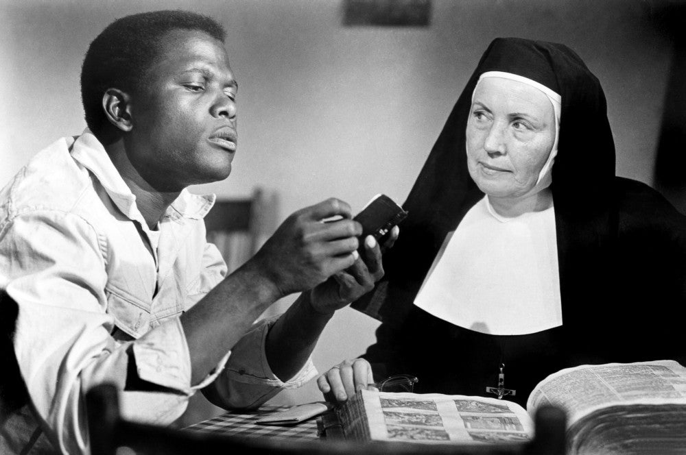 Lilies Of The Field Photo Print featuring Sidney Poitier & Lilia Skala (1963)