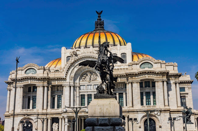 Pegasus Statue at Palacio de Bellas Artes, Mexico City - Fine Art Print by William Perry