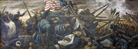 54th Massachusetts Regiment Mural Poster Print - Fort Wagner Attack